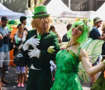 16 de Marzo-Festejos por San Patricio en el centro porteño_