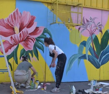 26 de Marzo-Por el Mes de la Mujer se realizaron murales temáticos en las Estaciones Saludables porteñas_