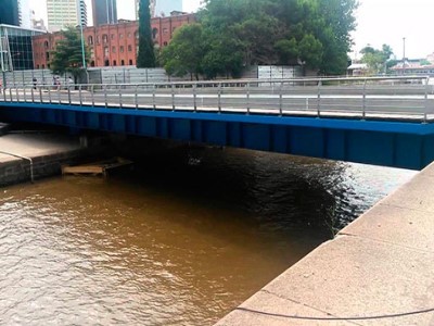 29 de Agosto-Concluyeron las tareas de reparación del Puente Cecilia Grierson en Puerto Madero_