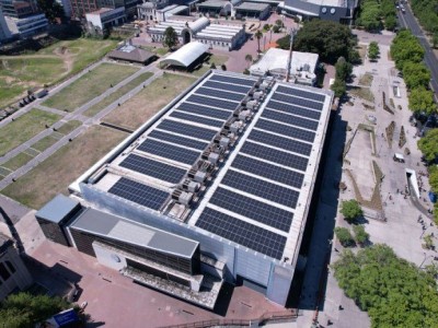 16 de Diciembre-En La Rural de Palermo instalaron el mayor Parque Solar de la Ciudad_