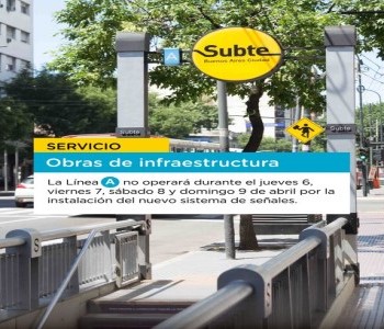 La Linea A de Subtes no funcionará durante