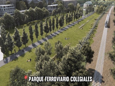 29 de Julio-La Ciudad inaugurará el nuevo Parque Ferroviario del barrio de Colegiales_